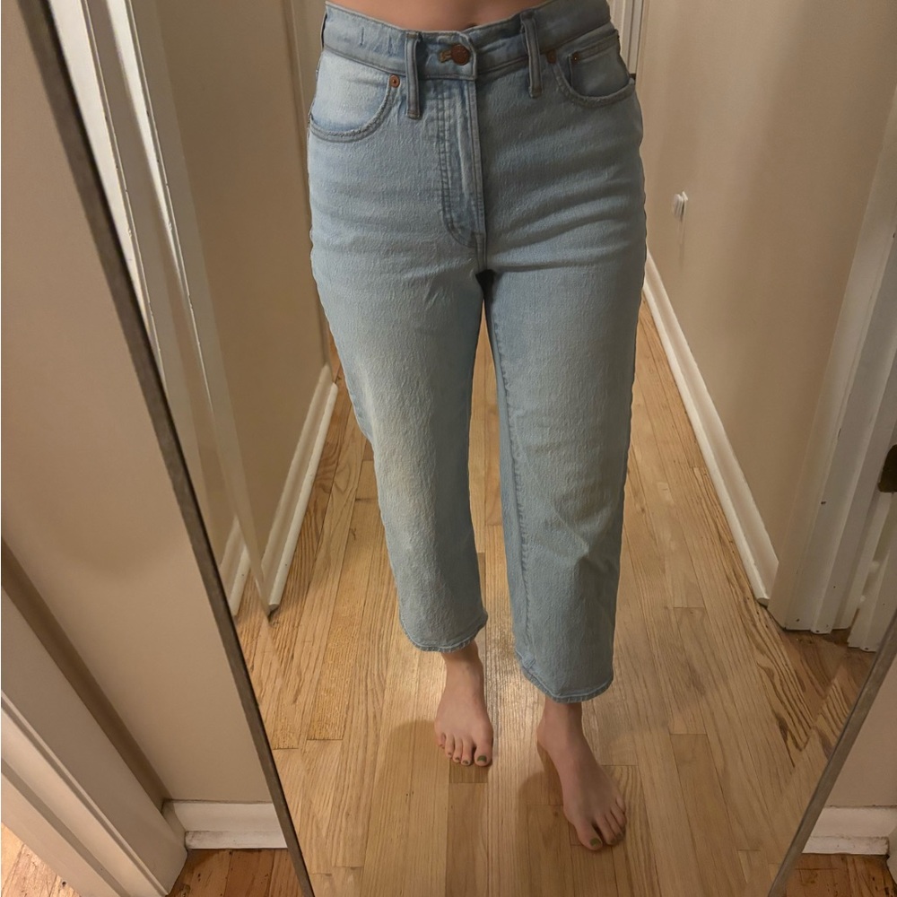 Madewell perfect vintage wide leg crop jeans - tailored to a size 4 waist